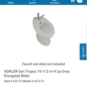 Kohler  Enlonged Bidet